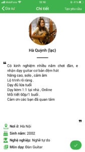 dạy kèm guitar