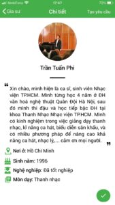 học kèm thanh nhạc